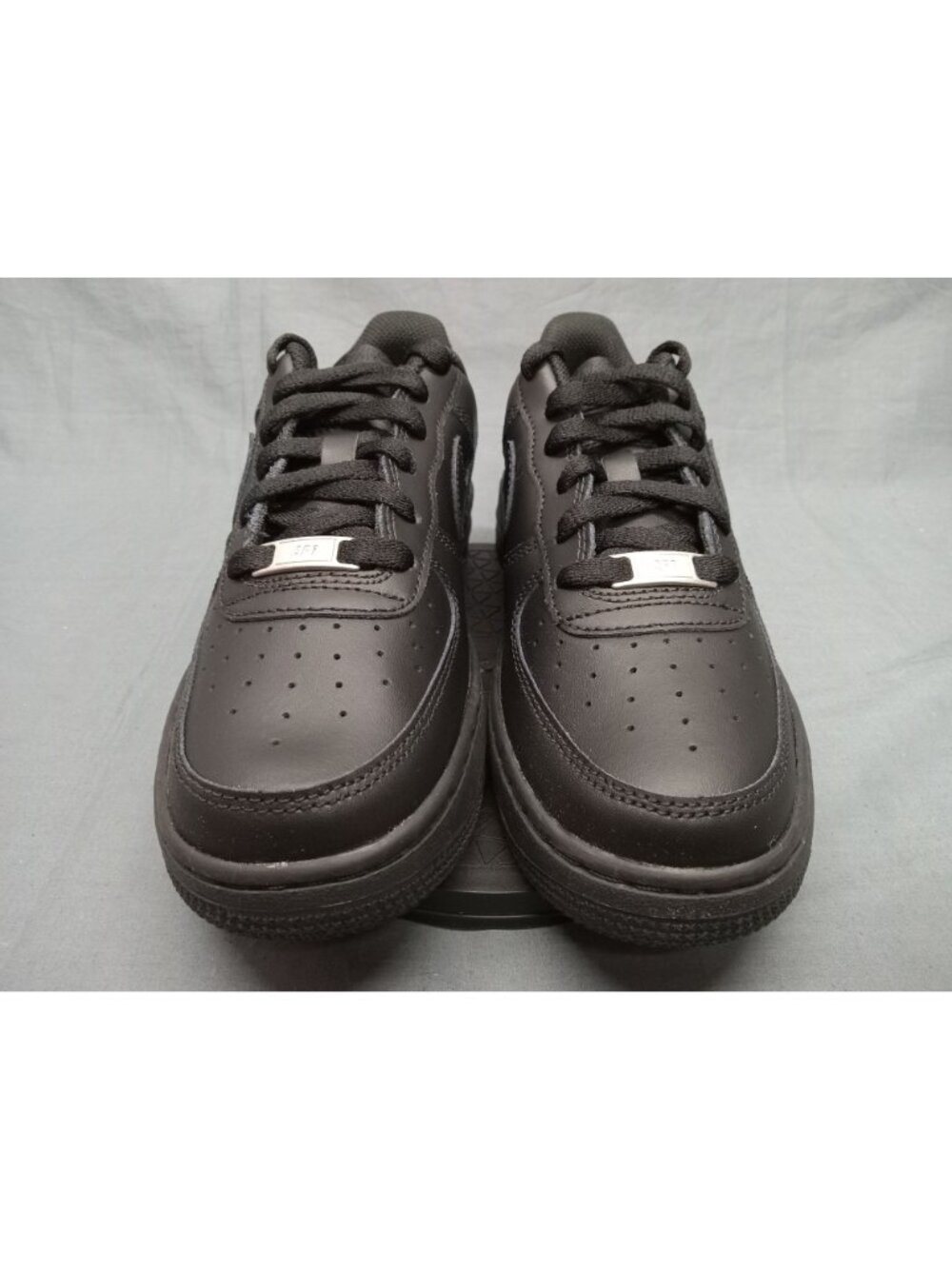 Nike Air Force 1 LE (GS) Sneakers Triple Black Boys Size 5.5 NEW NO BOX! - Picture 10 of 11